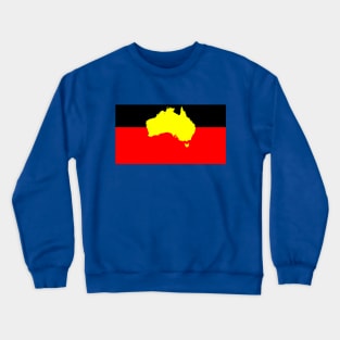 Aboriginal Map Flag Crewneck Sweatshirt